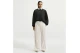 Nike Studio Fleece Oversized Γυναικεία Μακρυμάνικη Μπλούζα με Λαιμόκοψη Μαύρη