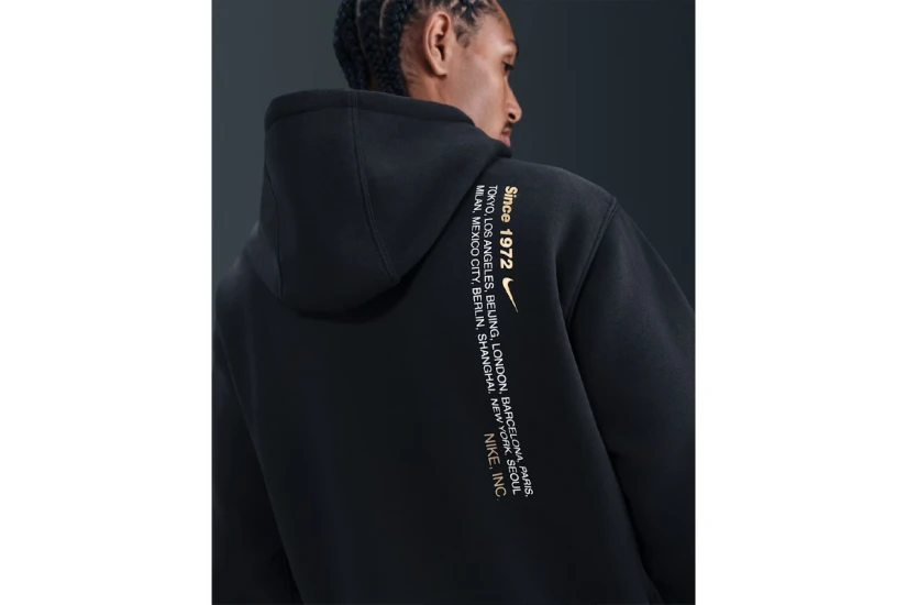 Nike Sportswear Club Fleece Ανδρικό Φούτερ με Κουκούλα Μαύρο