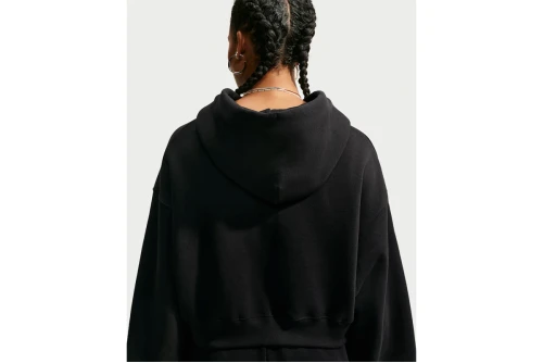 Nike Studio Fleece Oversized Cropped Ζακέτα Βαμβακερή Γυναικεία (IM8499 001)