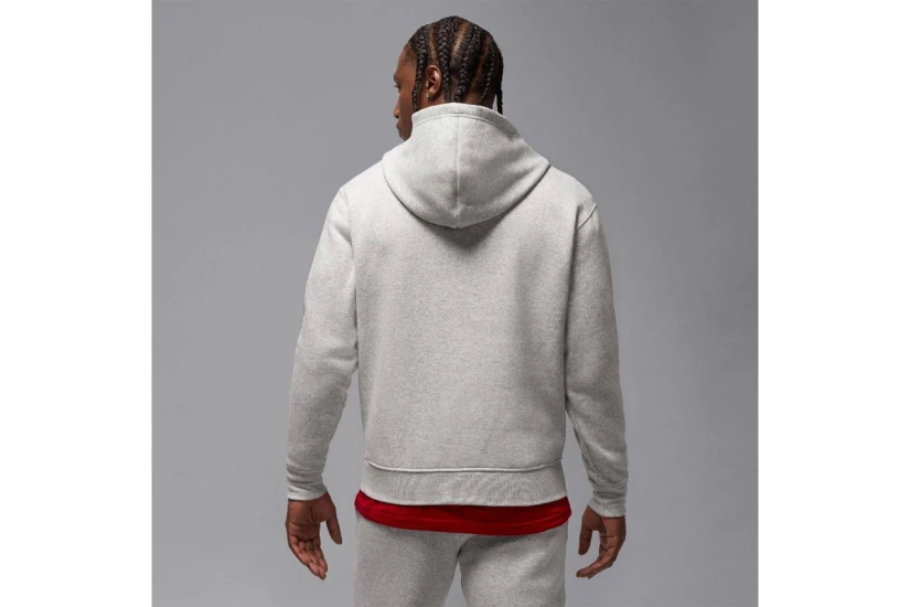 Jordan Jumpman Fleece Ανδρικό Φούτερ με Κουκούλα Γκρι Ανοιχτό