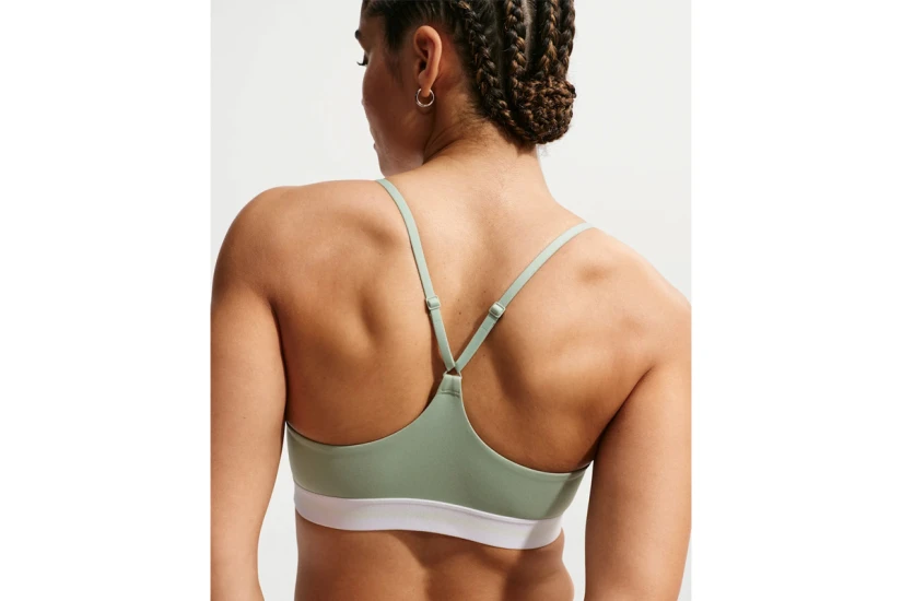 Nike Indy Sports Γυναικείο Μπουστάκι Φυστικί, Λευκό