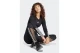 Adidas Performance Hyglam Γυναικείο Μακρυμάνικο Crop Top Μαύρο