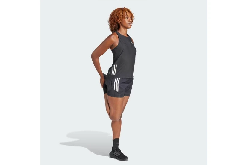 Adidas Performance Own The Run Γυναικεία Αμάνικη Μπλούζα Μαύρη