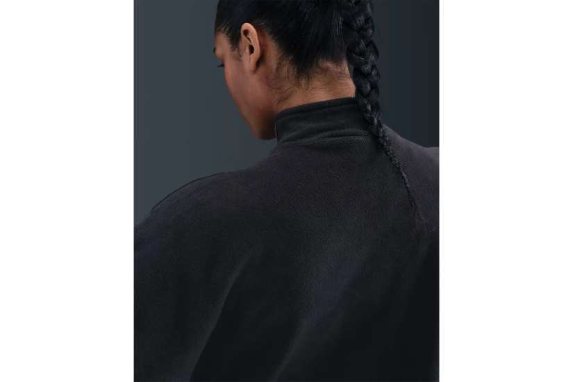 Nike One Therma-Fit Γυναικεία Μακρυμάνικη Μπλούζα Fleece Μαύρη