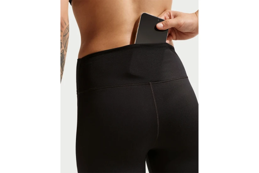 Nike One High-Waisted Γυναικείο Κοντό Κολάν Μαύρο