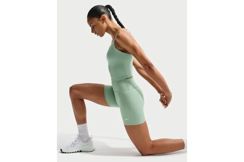 Nike One High-Waisted Γυναικείο Κοντό Κολάν Φυστικί