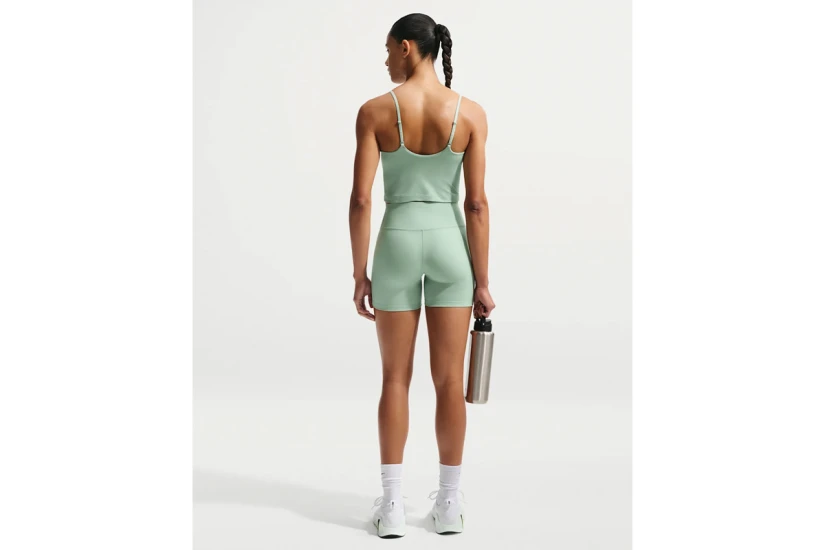 Nike One High-Waisted Γυναικείο Κοντό Κολάν Φυστικί