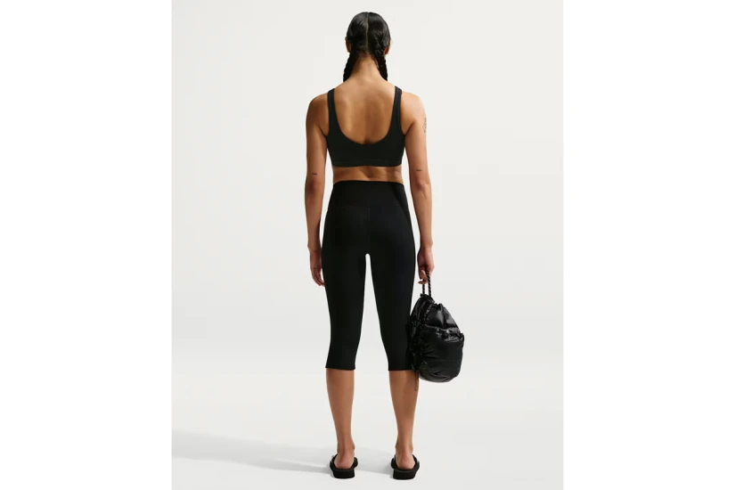 Nike One High-Waisted Γυναικείο Κολάν Κάπρι Μαύρο