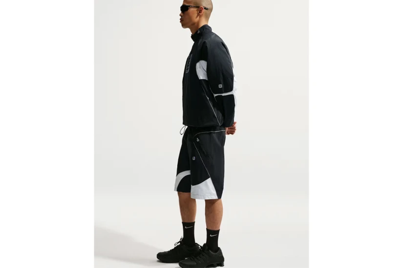 Nike Sportswear Ανδρική Βερμούδα Μαύρη, Λευκή