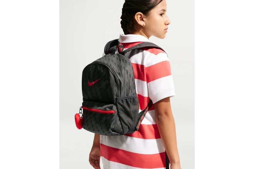 Nike JDI Mini Backpack Ανθρακί, Μαύρο, Κόκκινο 11L