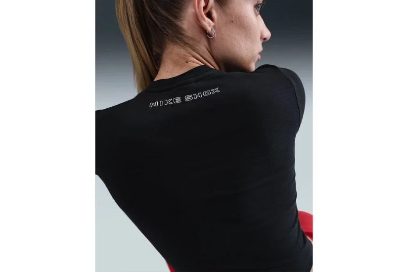 Nike Sportswear Shox Γυναικείο Κοντομάνικο T-Shirt Μαύρο