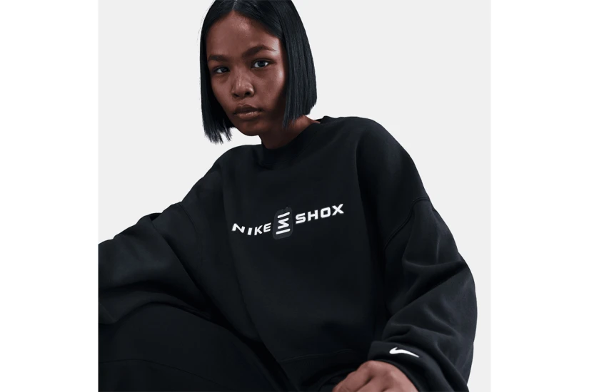 Nike Sportswear Phoenix Fleece Shox Γυναικείο Φούτερ Μαύρο