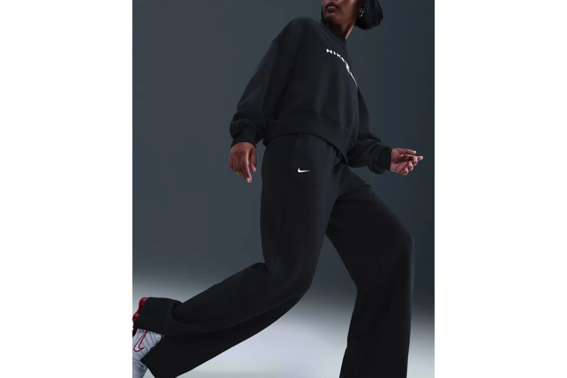Nike Sportswear Phoenix Fleece Shox Γυναικείο Παντελόνι Φόρμας Μαύρο