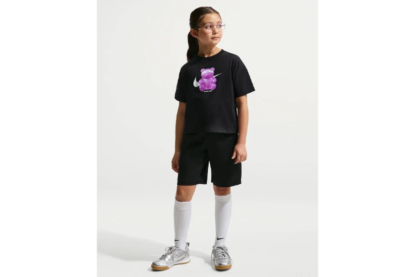 Nike Sportswear Boxy Παιδικό Κοντομάνικο T-Shirt Μαύρο, Μωβ, Λευκό