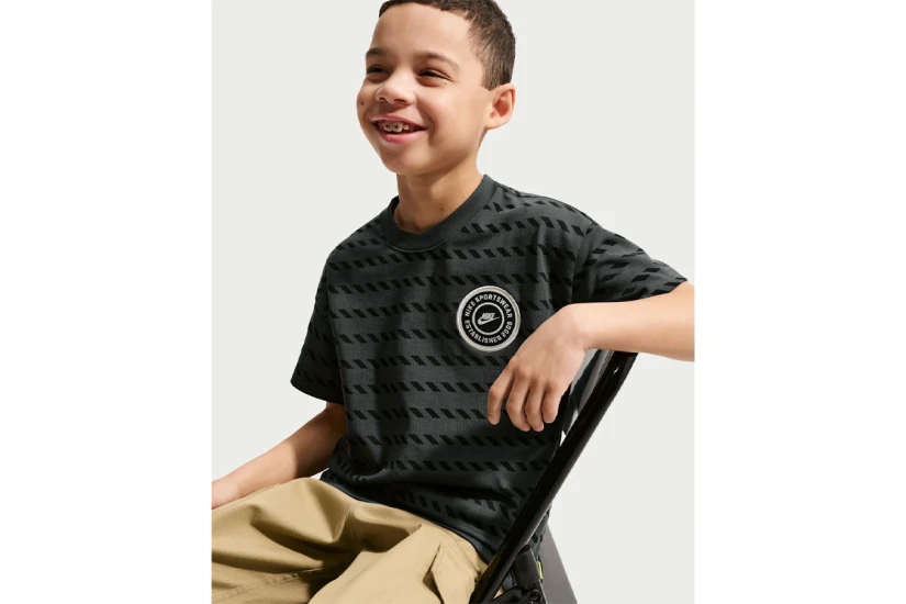 Nike Sportswear Max90 Παιδικό Κοντομάνικο T-Shirt Ανθρακί, Μαύρο, Λευκό