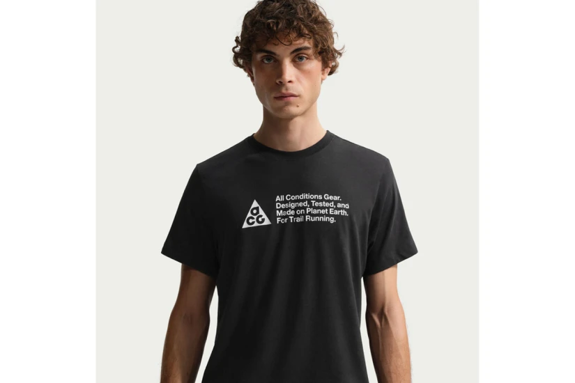 Nike ACG Trail Ανδρικό Κοντομάνικο T-Shirt Μαύρο, Λευκό