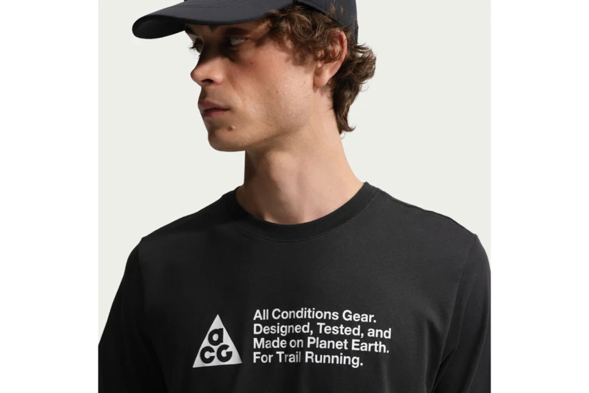 Nike ACG Trail Ανδρικό Κοντομάνικο T-Shirt Μαύρο, Λευκό
