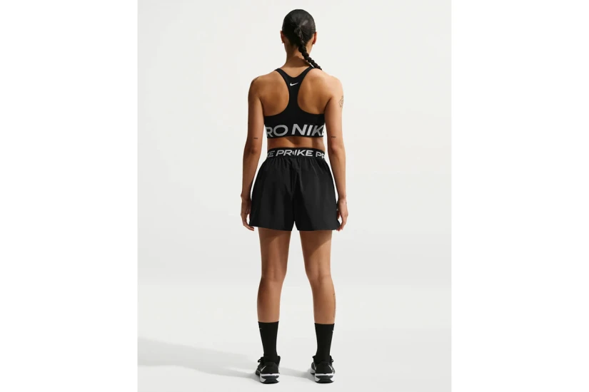 Nike Pro Dri-FIT Mid-Rise Woven Γυναικείο Αθλητικό Σορτς Μαύρο