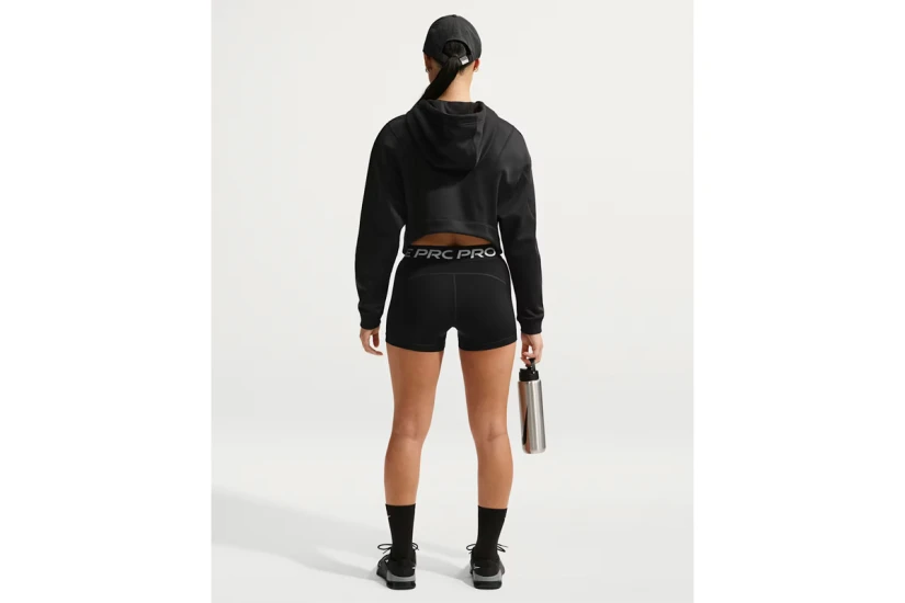 Nike Pro Mid-Rise Γυναικείο Κοντό Κολάν Μαύρο