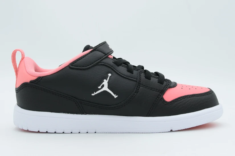 Jordan Court Connect Low Παιδικά Sneakers Μαύρα, Ροζ, Λευκά