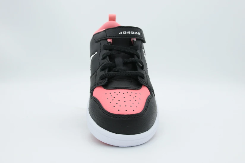 Jordan Court Connect Low Παιδικά Sneakers Μαύρα, Ροζ, Λευκά
