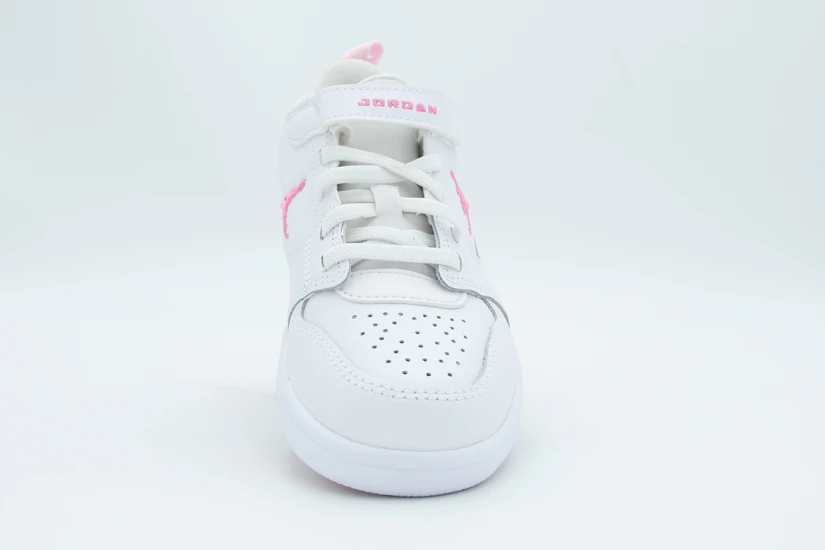 Jordan Court Connect Low Παιδικά Sneakers Λευκά, Ροζ