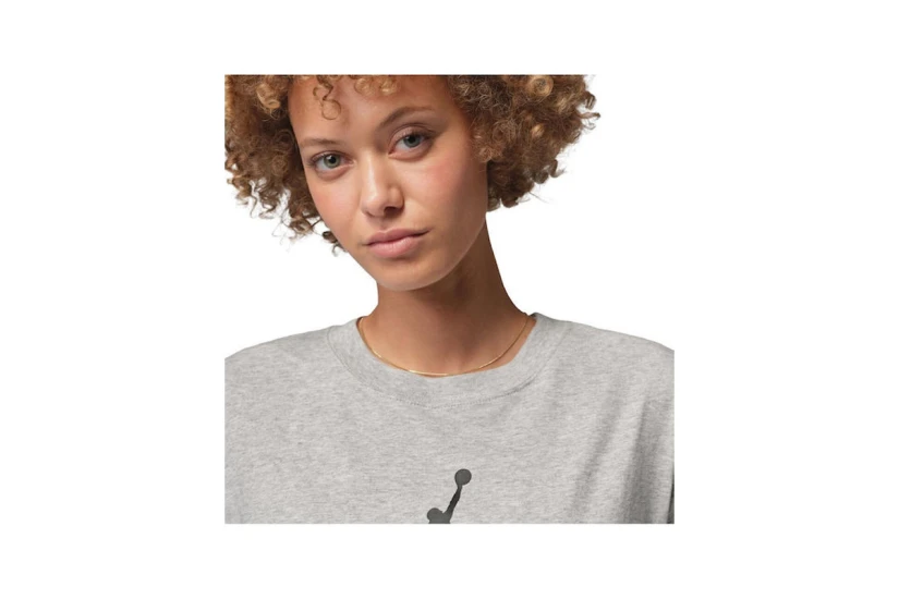 Jordan Jumpman Graphic Γυναικείο Κοντομάνικο T-Shirt Γκρι, Μαύρο
