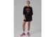 Jordan Jumpman Fleece Γυναικείο Αθλητικό Σορτς Μαύρο, Κόκκινο