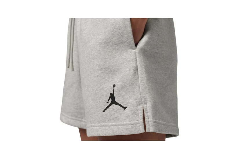 Jordan Jumpman Fleece Γυναικείο Αθλητικό Σορτς Γκρι, Μαύρο