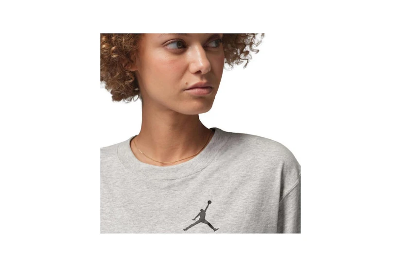 Jordan Jumpman Γυναικείο Κοντομάνικο T-Shirt Γκρι