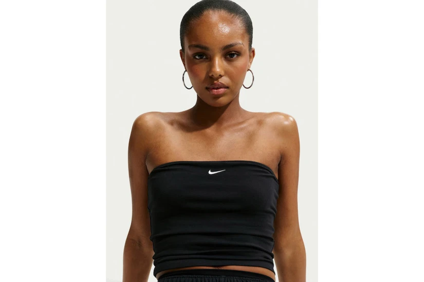 Nike Sportswear Tight Tube Γυναικεία Αμάνικη Μπλούζα Μαύρη