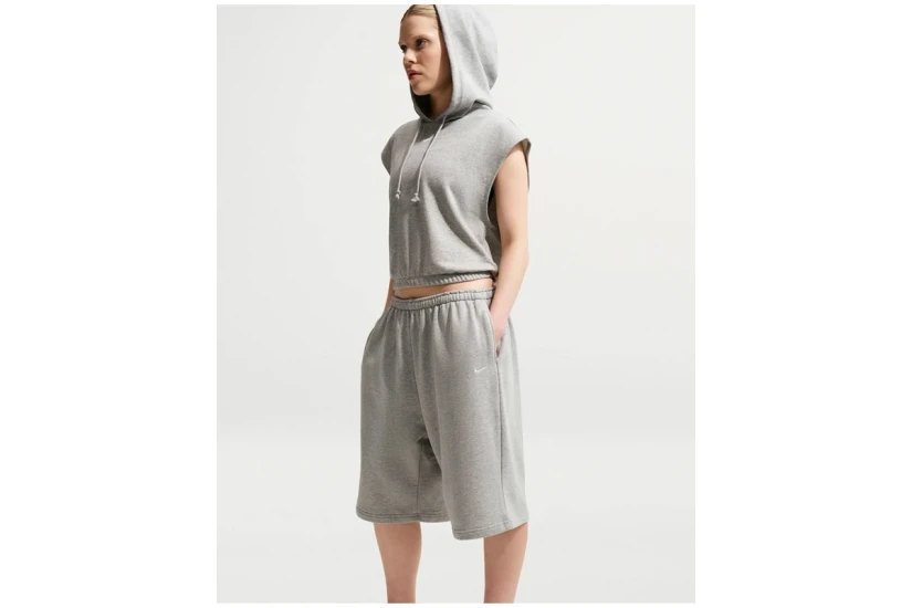 Nike Sportswear Oversized French Terry Γυναικεία Αθλητική Βερμούδα Γκρι