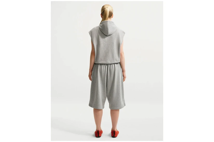 Nike Sportswear Oversized French Terry Γυναικεία Αθλητική Βερμούδα Γκρι