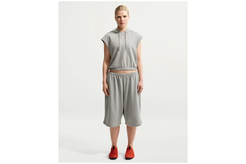 Nike Sportswear Oversized French Terry Γυναικεία Αθλητική Βερμούδα Γκρι