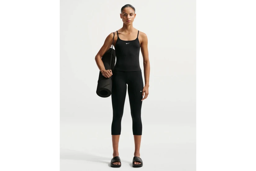 Nike One Fitted Dri-Fit Cami Γυναικεία Αμάνικη Μπλούζα Μαύρη