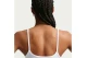 Nike One Fitted Dri-Fit Cami Γυναικεία Αμάνικη Μπλούζα Λευκή