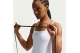 Nike One Fitted Dri-Fit Cami Γυναικεία Αμάνικη Μπλούζα Λευκή
