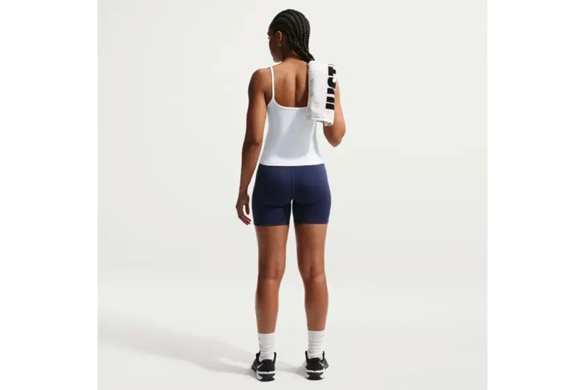 Nike One Fitted Dri-Fit Cami Γυναικεία Αμάνικη Μπλούζα Λευκή
