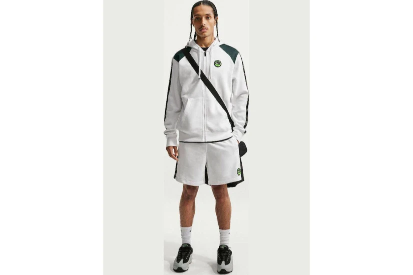 Nike Sportswear Ανδρική Βερμούδα Λευκή, Μαύρη, Λαχανί