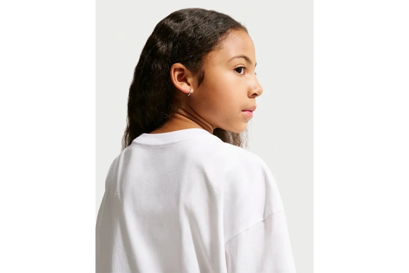 Nike Sportswear Oversized Παιδικό Κοντομάνικο T-Shirt Λευκό