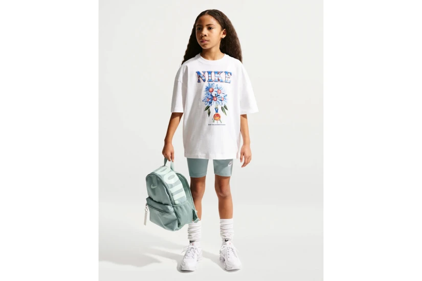Nike Sportswear Oversized Παιδικό Κοντομάνικο T-Shirt Λευκό