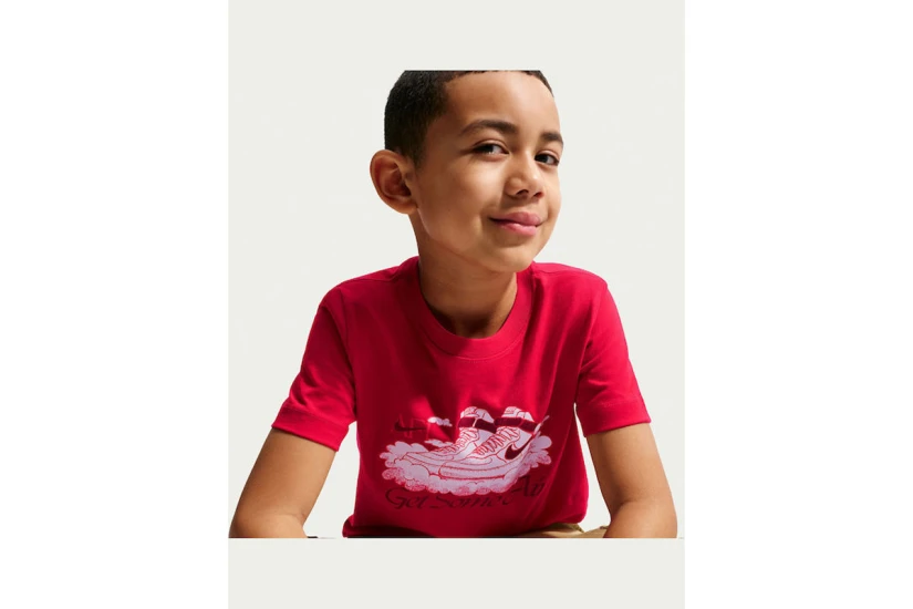 Nike Sportswear Παιδικό Κοντομάνικο T-Shirt Κόκκινο, Λευκό