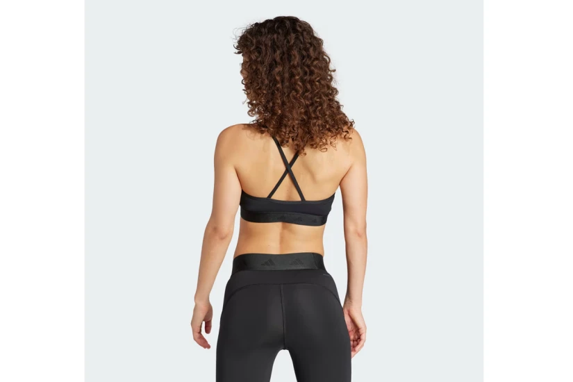 Adidas Performance Hyperglam Γυναικείο Μπουστάκι Μαύρο, Λευκό