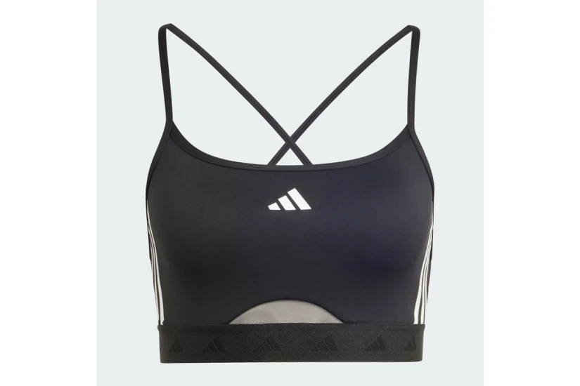 Adidas Performance Hyperglam Γυναικείο Μπουστάκι Μαύρο, Λευκό