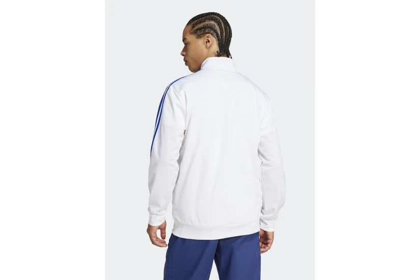 Adidas Real Madrid DNA Ανδρική Πολυεστερική Ζακέτα Λευκή, Μπλε