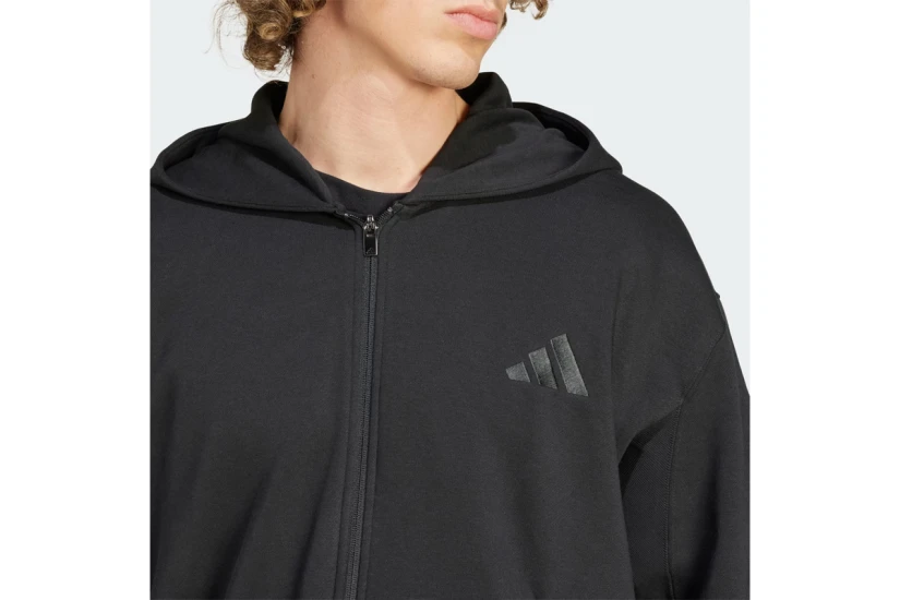 Adidas All SZN Fleece Ανδρική Βαμβακερή Ζακέτα με Κουκούλα 