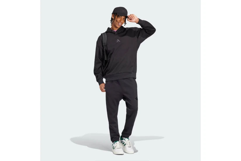 Adidas Performance All SΖΝ Fleece Ανδρικό Φούτερ με Κουκούλα Μαύρο