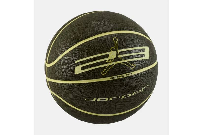Jordan Ultimate 2.0 8P Μπάλα Μπάσκετ Χακί, Λεμονί