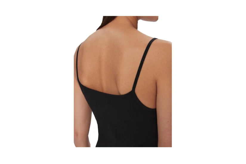 Calvin Klein Γυναικεία Αμάνικη Μπλούζα Μαύρη