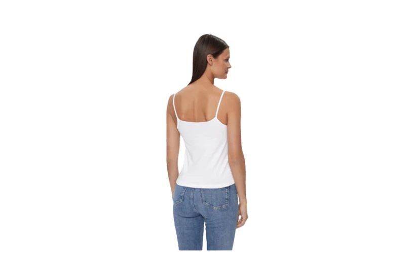 Calvin Klein Γυναικεία Αμάνικη Μπλούζα Λευκή
